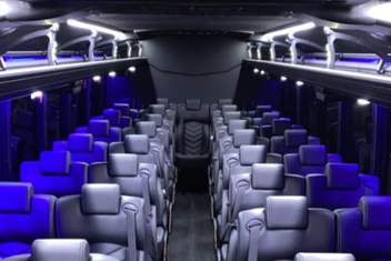Waukegan Charter Bus Interior